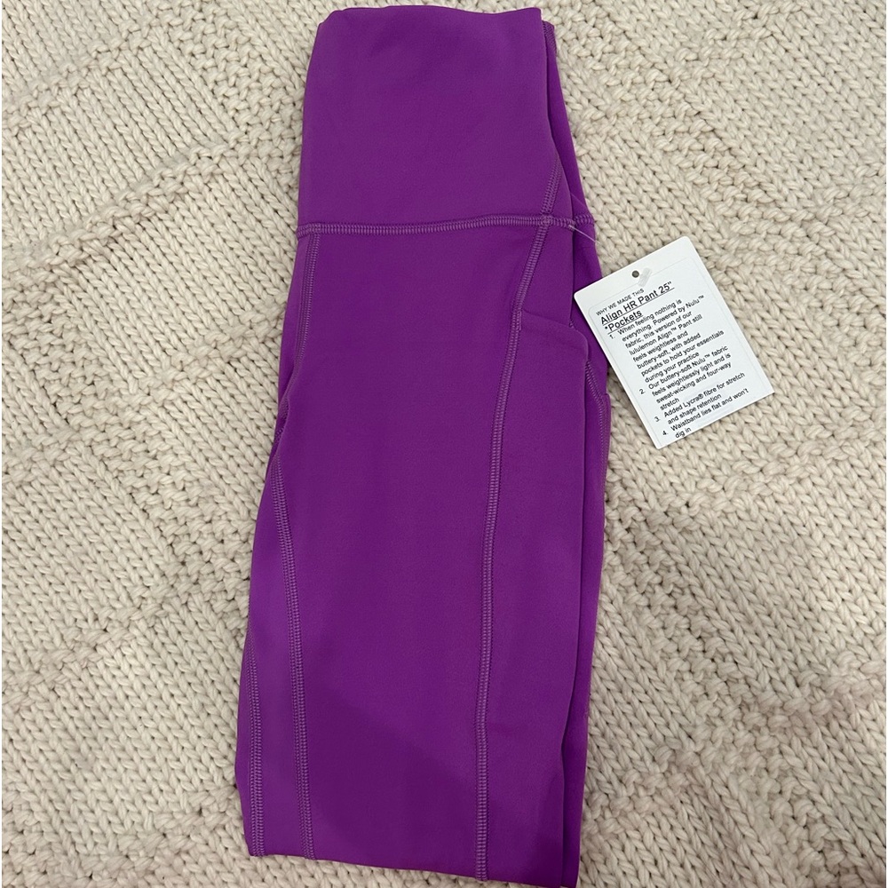 Purple Lululemon align leggings